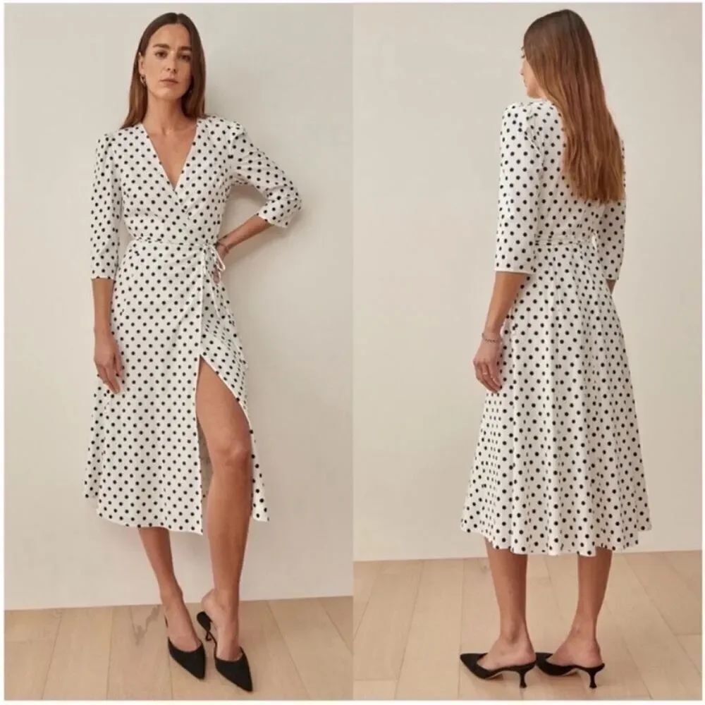 Reformation Hilltop Wrap Dress